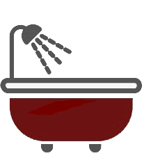 A bath tub icon